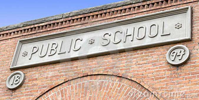 public-school-sign-brick-building-5310531