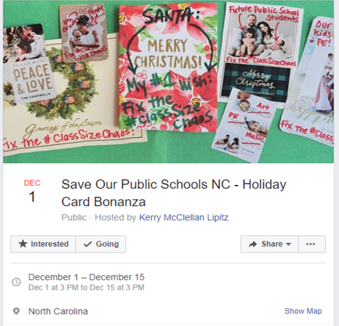 SAve Schools Christmas Card