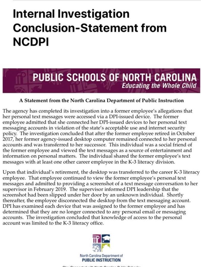 internal investigtion